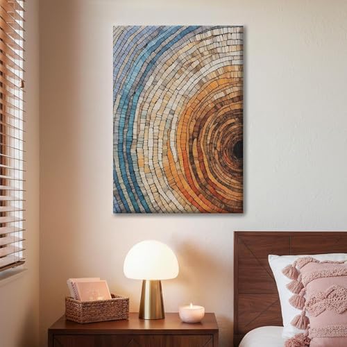 Tree Ring Wall Art Framed, Modern Nature Decor - Image 3