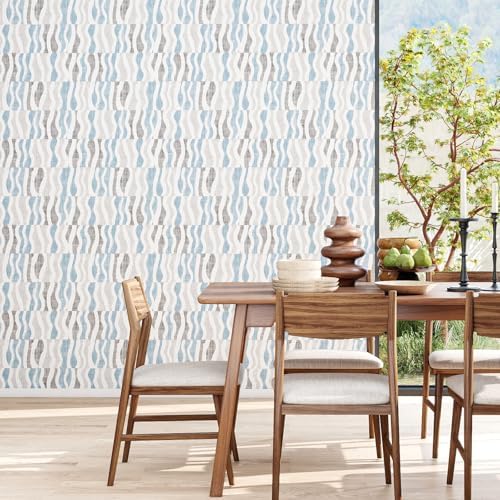 GloryTik Geometric Peel and Stick Wallpaper, Modern Self Adhesive Waterproof - Image 6