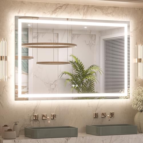 Keonjinn 48x30 Inch LED Bathroom Mirror by Keonjinn