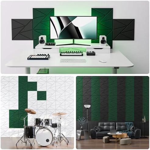 22 Pack Self-Adhesive Acoustic Panels, Sound Proof Foam Panels - Image 4