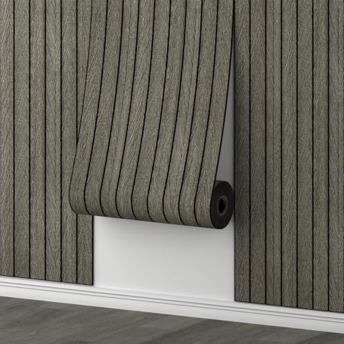 WADILE Peel and Stick Wood Slat Wall Panels, 5.2M PVC Wall Panels by WADILE