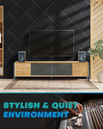 52 Pack Acoustic Foam Panels, High Density Acoustic Panels Sound Absorbing - Image 4