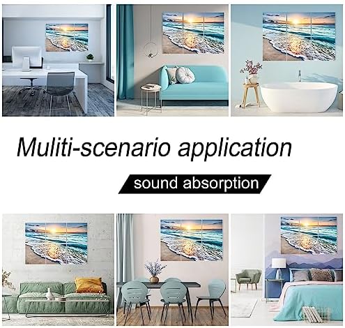Acoustic Panels Beach Art, Sound Proofing Wall Panels, Noise Absorbing - Image 4