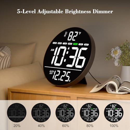 WallarGe Electric Large Digital Wall Clock - Image 3
