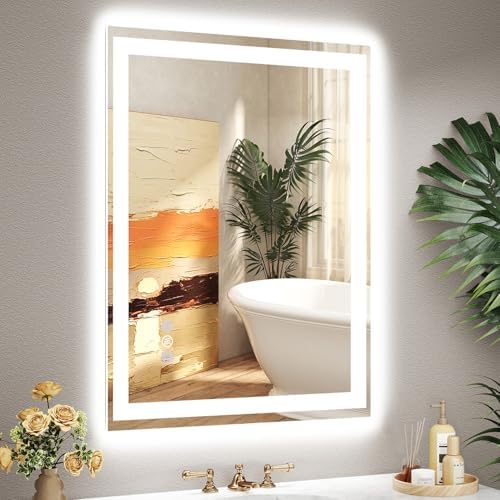 28x36 LED Bathroom Mirror, Separate Front and Back Lights by GreatMirrorTalksItself