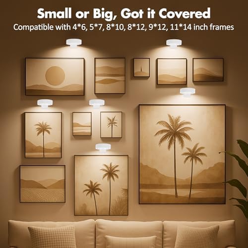 Picture Lights for Wall, Wireless Poster Lights Battery Operated - Image 6