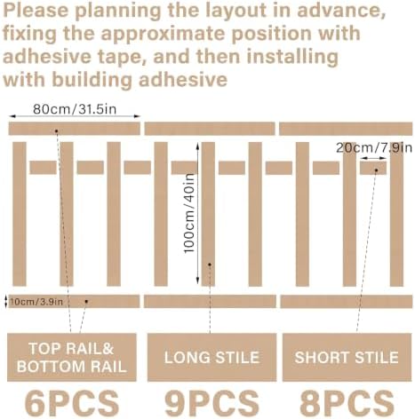 Paulownia Wood Wall Panel Board Batten Panel Kit 7.87ft x 3.94 ft - Image 2