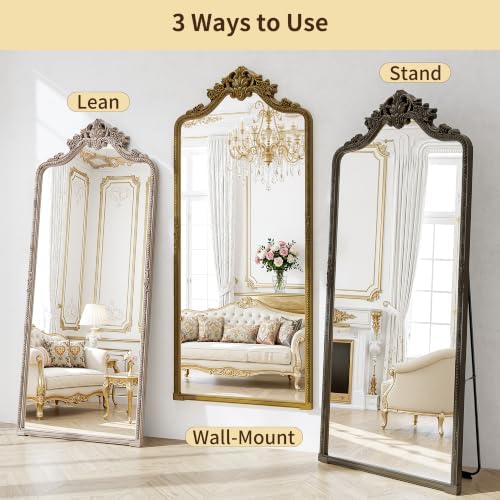 76"x34" Bronze Arched Full Length Mirror - Image 4