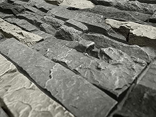 GenStone Faux Stacked Stone Panel 41" x 11.25" in Northern Slate Color - Image 3