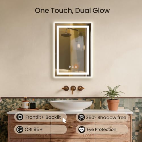 20"x28" LED Bathroom Mirror - Image 4