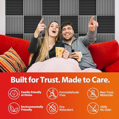 24 Pack Acoustic Panels – Sound Proof Foam Panels - Image 5