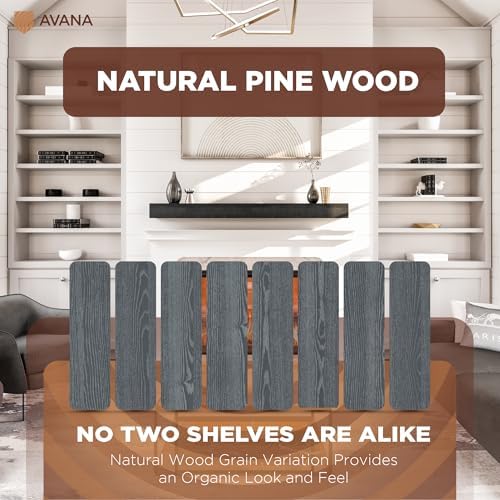 Avana Natural Wood Fireplace Mantle - Image 3