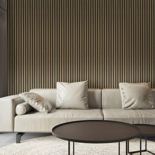 Art3d 96 x 6 Inch 3D Fluted Wood Textured Slat Wall Panel - Image 2
