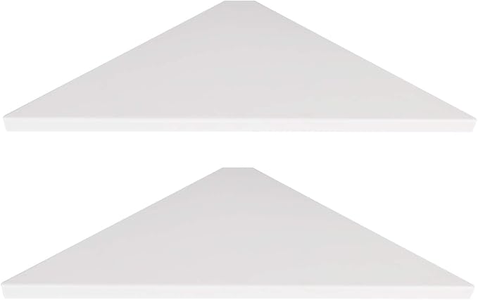 evron Corner Mounting Shelf Set of 2 – Easy to Install Floating Wall Shelves by evron