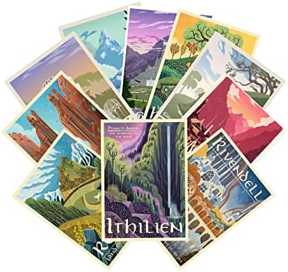 LIAUMO 12pcs Travel Middle Earth Landscape Posters 11.2x16.5inch by LIAUMO