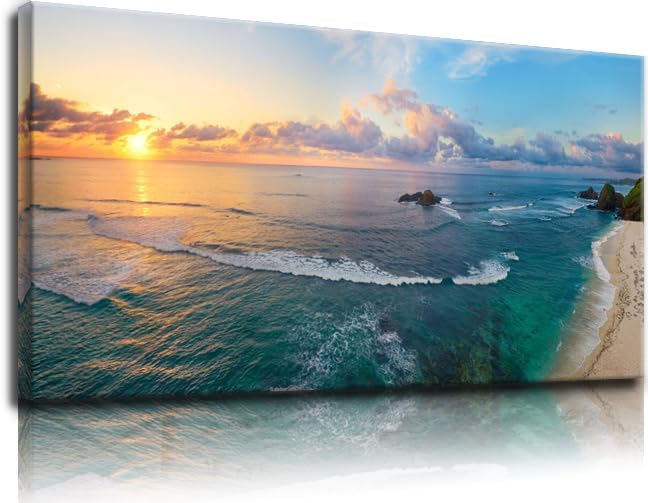 Yxbhhym Large Pictures for Living Room Wall Decor Bedroom Coastal Wall Art by CanvasWallArtHomeDecor