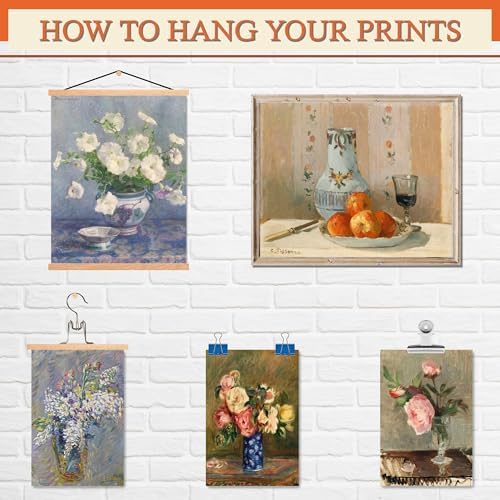 MAZUKO 12 Pcs Unframed Vintage Floral Still Life Art - Image 5