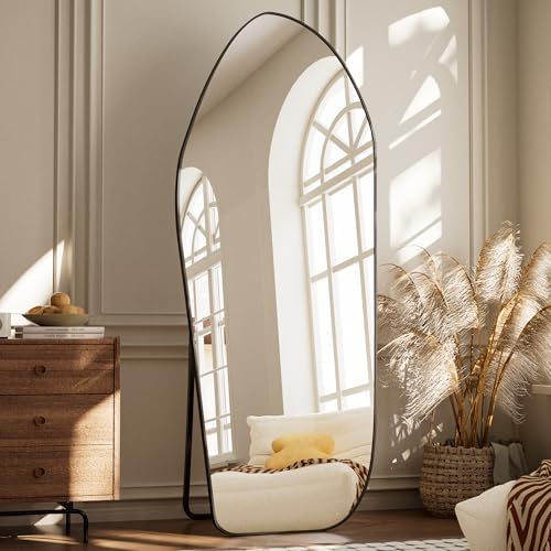 Large Abstract Artistic Mirror Full Length Mirror 76"x34" Black by Unknown