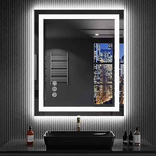 LOAAO 30"X36" RGB LED Bathroom Mirror by LOAAO