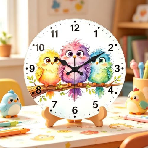 peacoblue Cartoon Bird Wall Clocks Battery Operated - Image 3