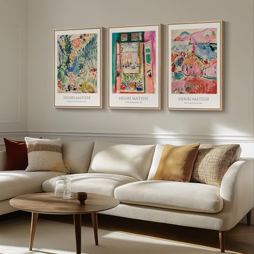 Large Framed Matisse Abstract Canvas Wall Art - Image 2
