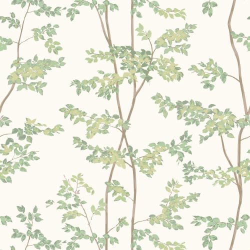 Ismoon Green and Beige Forest Peel Stick Wallpaper by Ismoon