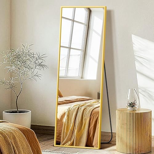 FICTOR Full Length Mirror with Stand, Floor Standing Mirror by FICTOR