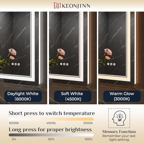 Keonjinn 30 x 30 Inch Lighted Mirrors - Image 6