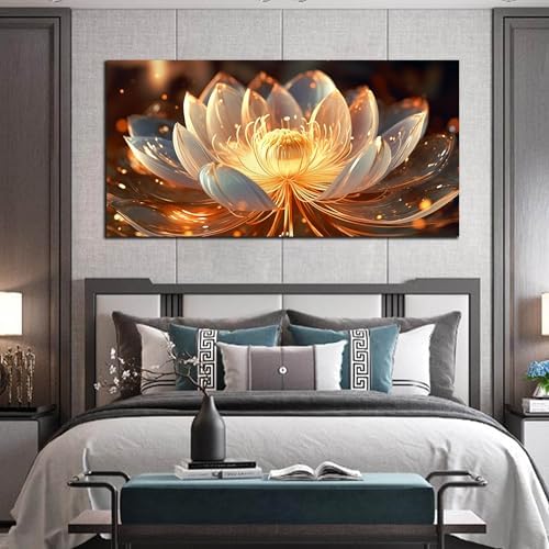SIXTTART Lotus Flower Canvas Wall Art - Image 2