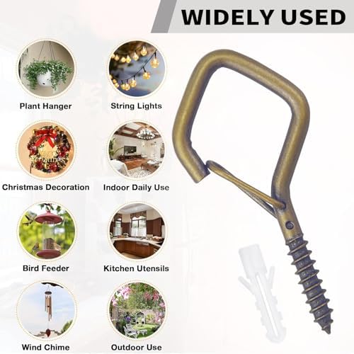 35PCS Eye Screw Hooks for Hanging Heavy Duty - Image 2