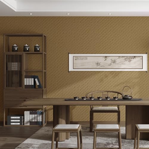 Haimin Fabric Wallpaper Textured Contact Paper Grasscloth Peel and Stick - Image 6