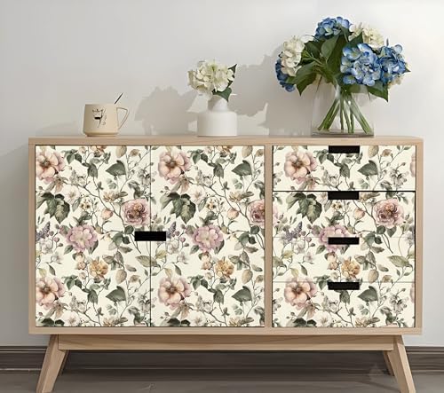 Toduso Peel and Stick Wallpaper Vintage Floral Contact Paper Removable Wall - Image 4