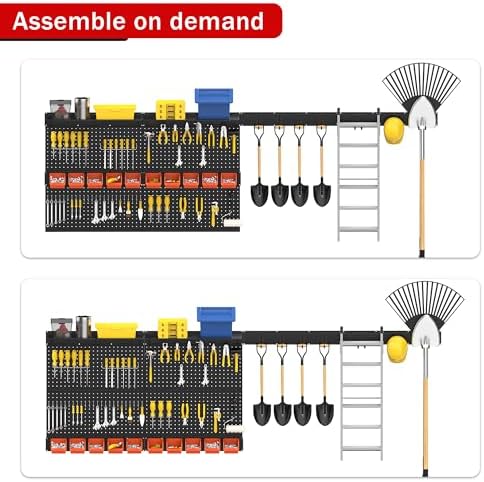 Ultrawall Pegboard Wall Organizer, 48 X 36 inch Garage Storage Pegboard - Image 3