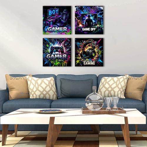 Gamer Wall Art Cool Game Room Decor - Image 2