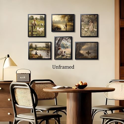 XYHYRA Vintage Countryside Wall Art 6 Poster, Canvas Prints Rustic Farmhouse - Image 5