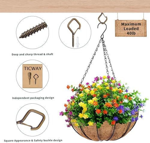 Outdoor Hooks for String Lights & Hanging Screw Hooks - Image 3