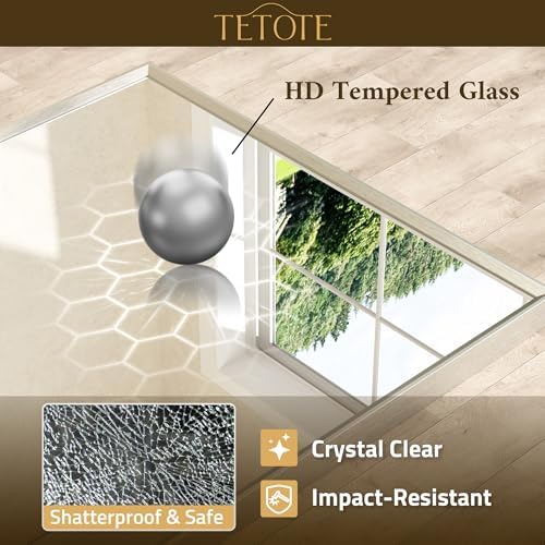 TETOTE Brushed Nickel Bathroom Mirror - Image 5