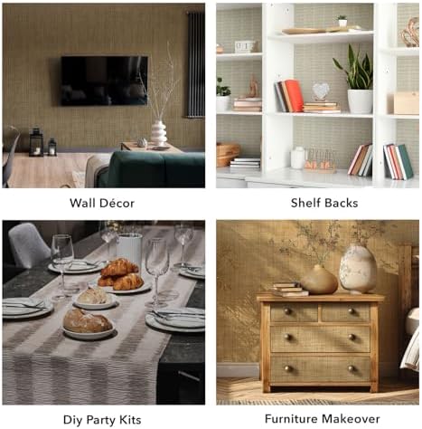 GoDear Design Faux Grasscloth Wallpaper, Tranquility - Image 5