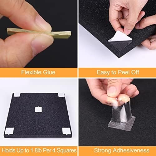 Sonicism 120 Pack Pyramid Double Sided Tape Squares - Image 5