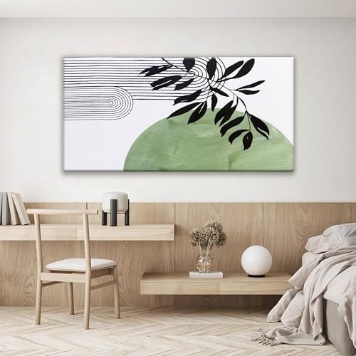 TAIJXAGSG Canvas Art Wall Decor Boho Green Wall Art - Image 6