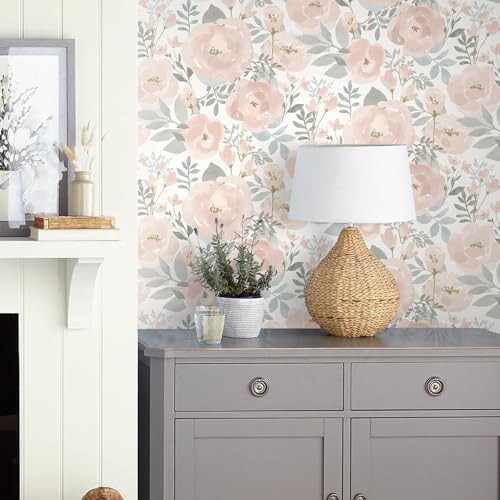 Orainege Peel and Stick Wallpaper Peony Floral Wallpaper - Image 4