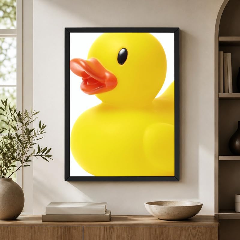 InkFlow Posters Yellow Rubber Duck Canvas Poster - Image 6