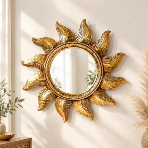 Novabright Sunburst Celestial Mirror 90s Wall Decor by Unknown