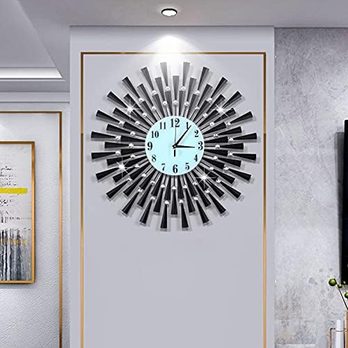 Large Wall Clock Decorative Wall Clocks 3D Non-Ticking Silent Quartz Clocks by JUGV