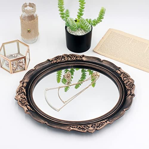 Eaoundm 13.1 x 14.8 inchs Mirror, Oval Plastic Frame - Image 3