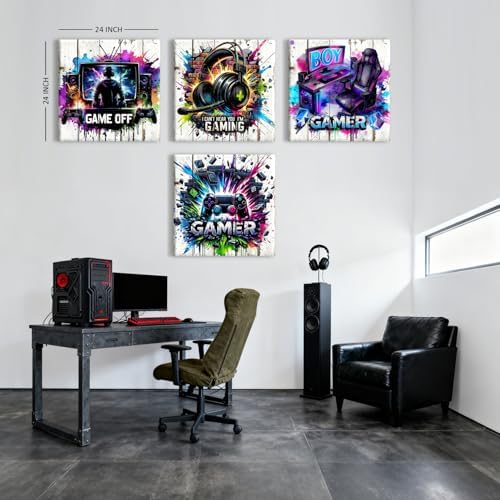 Graffiti Gaming Wall Decor Cool Gamer Room Decor - Image 3