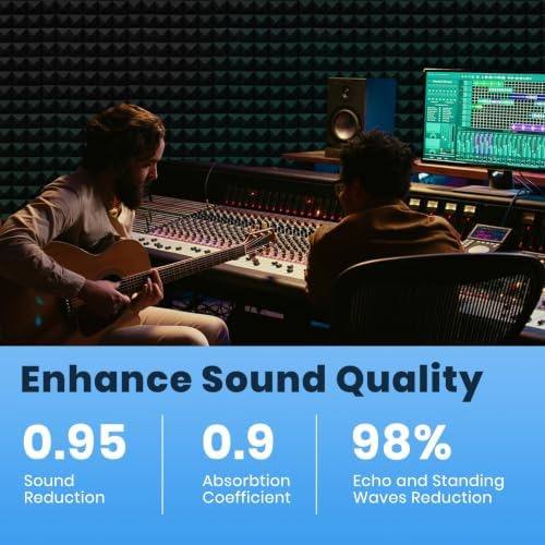 Focusound 52 Pack Sound Proof Foam Panels - Image 5