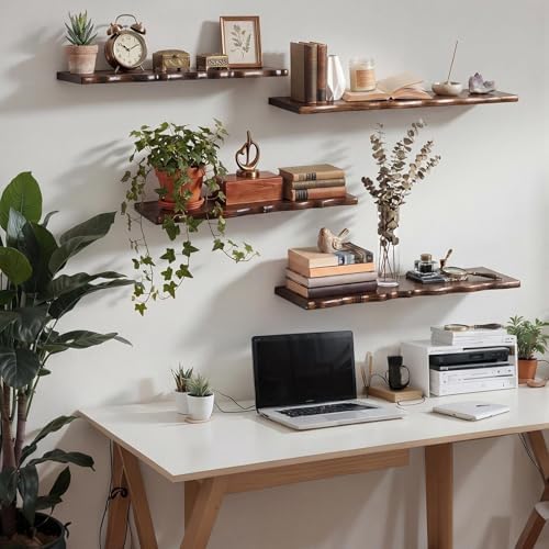 Pinkunn 4 Pcs Long Floating Shelves - Image 2