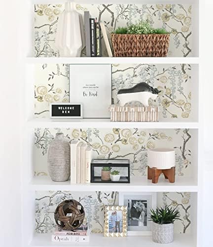 Orainege Peel and Stick Wallpaper Vintage Floral Contact Paper - Image 6