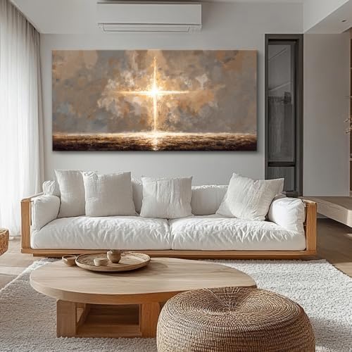 Canvas Wall Art Decor For Living Room Brown Minimalist Wall Oversized Modern - Image 6